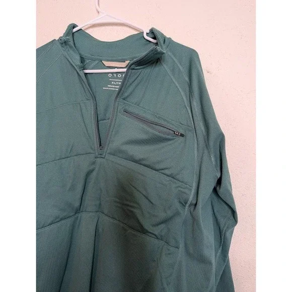 Oros Mens XL Explorer 1/4‎ Zip Meadow Huckberry Undefined Outdoors Hiking Jacket